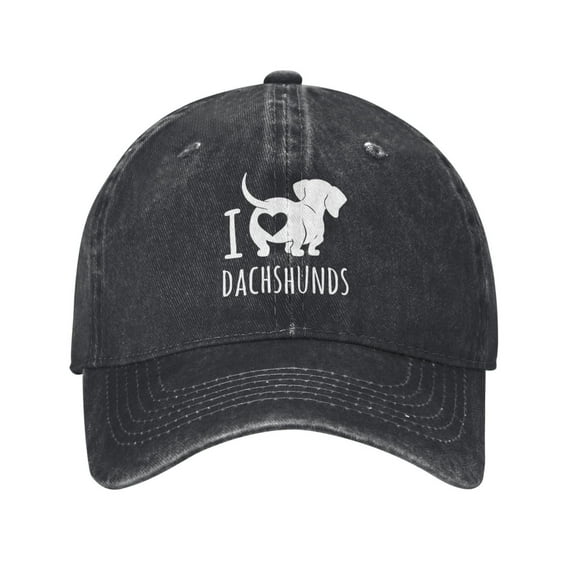 I Love Dachshunds Baseball Cap Men'S Women'S Fashion Hat Vintage Adjustable Unisex Casquette
