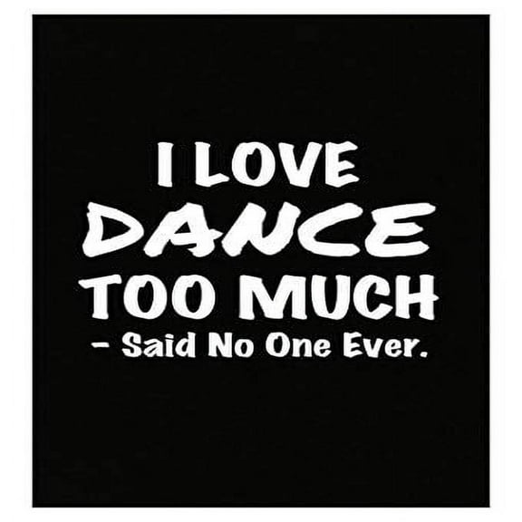 I Love Dance Poster - Moves Theme Design - Wall Decor for Dancers Gift