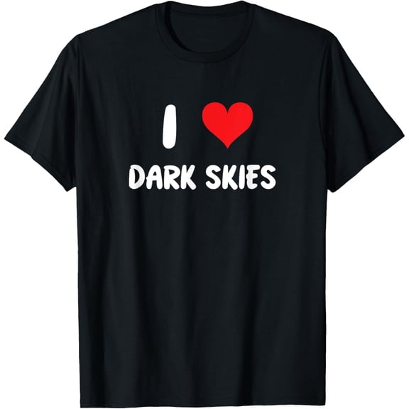I Love Dark Skies - Heart - Rain Thunder Thunderstorm Clouds T-Shirt