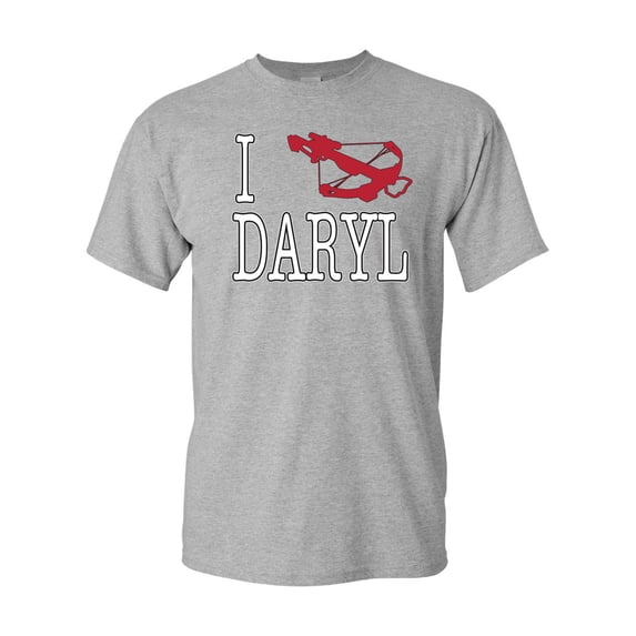 I Love Daryl Crossbow DT Adult T-Shirt Tee