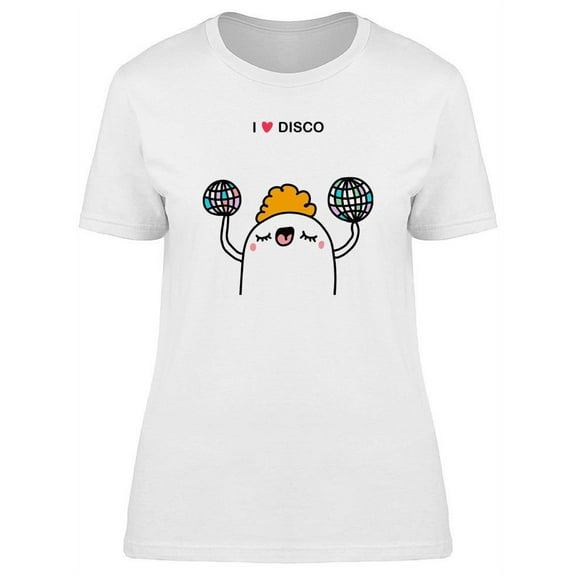 I Love Disco T-Shirt Women -Image by Shutterstock, Female Large