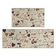 thumbnail image 1 of I Love My Dogs Art Kitchen Rugs Sets Of 2,Anti Fatigue Kitchen Mat Rugs Non Slip Washable,Decorative Kitchen Floor Mats for Kitchen,Sink,Laundry,17"x30"+17"x47", 1 of 7