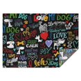 thumbnail image 1 of I Love My Dogs Art Rectangle Tablecloth 60"x84",Waterproof Polyester Rectangle Table Cloth, Wipeable Spillproof Polyester Tablecloth for Dining, Camping, Indoor and Outdoor, 1 of 5