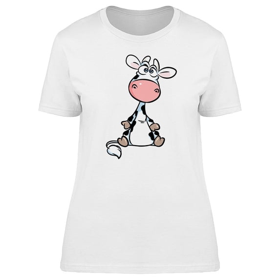 Black Spotted Animal Cartoon Tee Women's -Image by Shutterstock