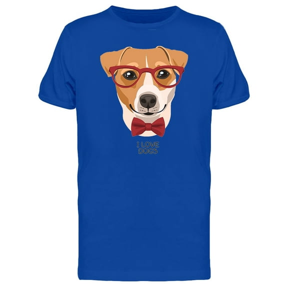 I Love Dogs Smart Dog T-Shirt Men -Image by Shutterstock, Male Medium