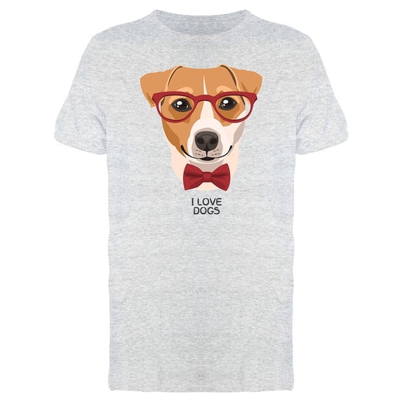 I Love Dogs Smart Dog Tee Men's -Image by Shutterstock