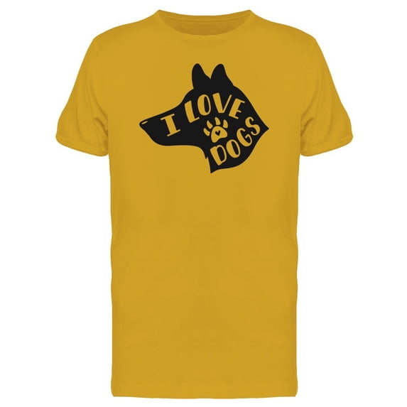 I Love Dogs Tee Men's -Image by Shutterstock