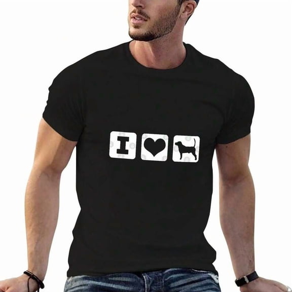 I Love Dogs T-Shirt Mens Graphic T Shirts Anime Tshirt T-Shirt