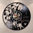 thumbnail image 1 of I Love Dogs Wall Clock Puppies Vinyl Record Clock Dog Pet Owner Doggy Wall Art Wall Decor Dog Breed Gift For Animals Lovers, 1 of 7