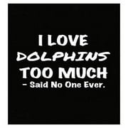 I Love Dolphins Poster - Wall Decor for Ocean Lovers Gift