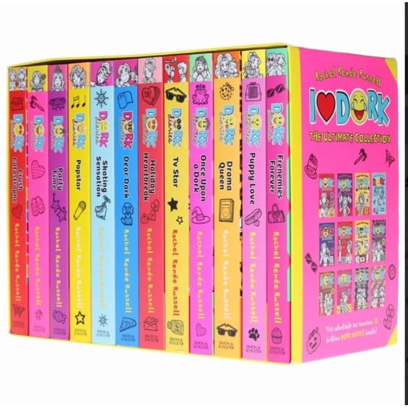 I Love Dork! Dork Diaries Books 1-12 Complete Box Set Rachel Renee Russell Paperback Collection