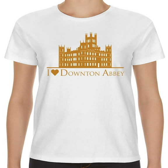 I Love Downton Abbey Unisex White T-shirt-Unisex 3XL