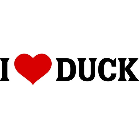 I Love Duck Picture Quote Hunting Hunter Sport Hobby Wall Sticker Decorations Vinyl Wall Decal Decoration Ideas 16 X 64 Inches