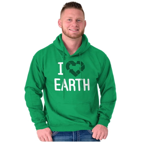 I Love Earth Reduce Reuse Recycle Hoodie Sweatshirt Women Men Brisco Brands M