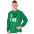 thumbnail image 1 of I Love Earth Reduce Reuse Recycle Long Sleeve TShirt Men Women Brisco Brands L, 1 of 6