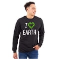 thumbnail image 1 of I Love Earth Reduce Reuse Recycle Long Sleeve TShirt Men Women Brisco Brands X, 1 of 6