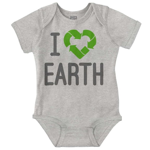 I Love Earth Reduce Reuse Recycle Romper Boys or Girls Infant Baby Brisco Brands 18M