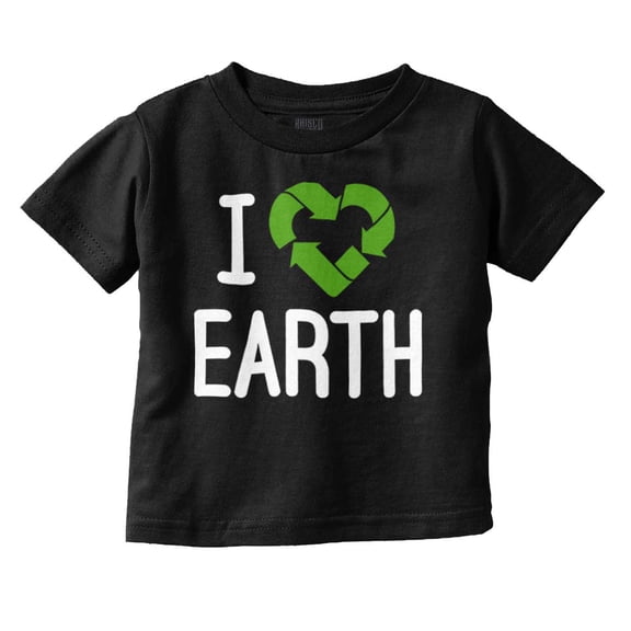 I Love Earth Reduce Reuse Recycle Toddler Boy Girl T Shirt Infant Toddler Brisco Brands 24M