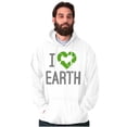thumbnail image 1 of I Love Earth Reduce Reuse Recycle Unisex Plus Fleece Graphic Hoodie Brisco Brands 5X, 1 of 5