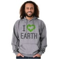 thumbnail image 1 of I Love Earth Reduce Reuse Recycle Unisex Plus Fleece Graphic Hoodie Brisco Brands 2X, 1 of 5