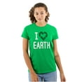 thumbnail image 1 of I Love Earth Reduce Reuse Recycle Womens Fitted Plus Size Graphic Tee Brisco Brands 2X, 1 of 5