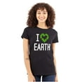 thumbnail image 1 of I Love Earth Reduce Reuse Recycle Womens Fitted Plus Size Graphic Tee Brisco Brands 2X, 1 of 5