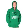 thumbnail image 1 of I Love Earth Reduce Reuse Recycle Zip Up Hoodie Men's Women's Brisco Brands 4X, 1 of 6