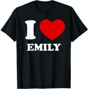 I Love Emily I Heart Emily Funny Emily T-Shirt