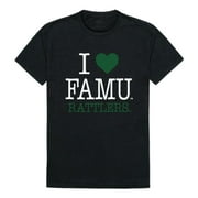 I Love FAMU Florida A&M University Rattlers T-Shirt Black Small