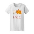 thumbnail image 1 of I Love Fall Autumn Yellow Leaves Tee Women's -Image by Shutterstock, 1 of 2