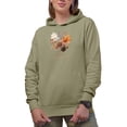 thumbnail image 1 of I Love Fall Most of All with Autumn Leaves Art Merch Gift, Sand Hooded Sweatshirt or Hoodie, Large, 1 of 5