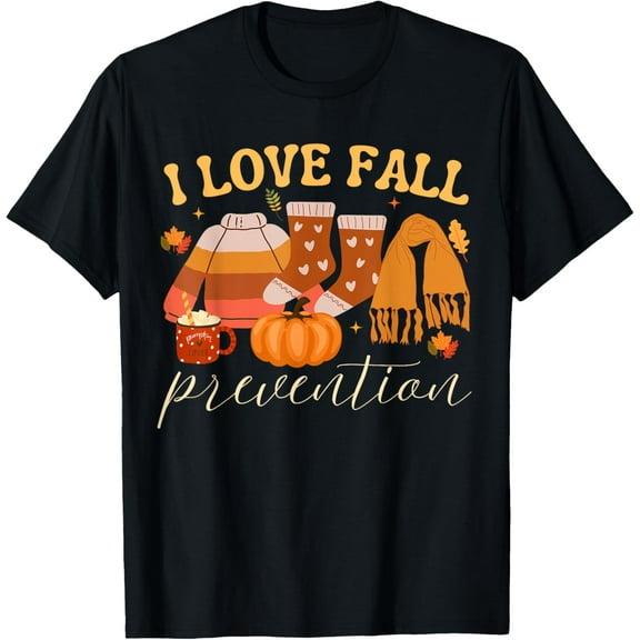 I Love Fall Prevention Fall Aesthetic Pumpkin Fall Leaves T-Shirt