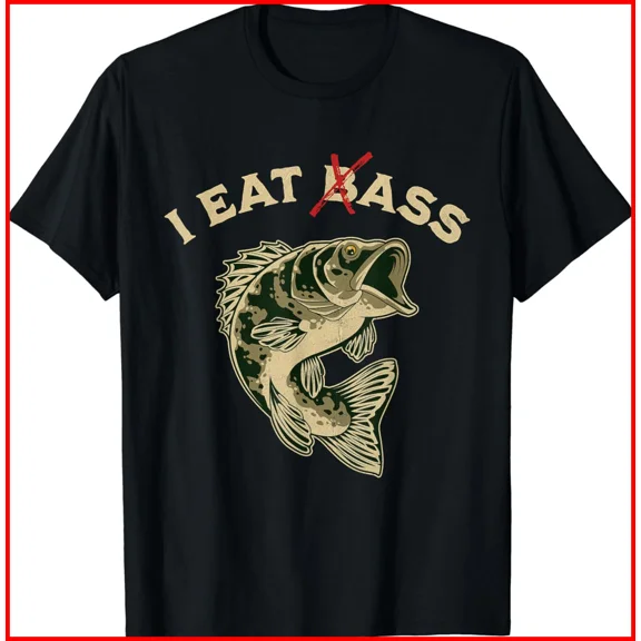 I Love Fishing Bass Fish Hunter Outdoor Graphic Unisex T-Shirt S-5XL