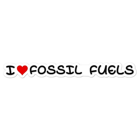 I Love Fossil Fuels Funny Muscle Car Hot Rod V8 Drifting Racing Sticker Decal 8"