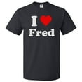 thumbnail image 1 of I Love Fred T shirt I Heart Fred Tee Gift, 1 of 2