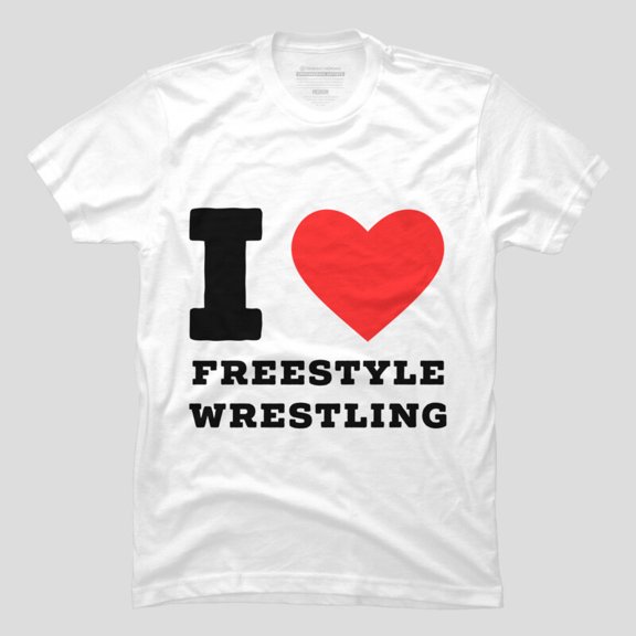 I Love Freestyle Wrestling Funny Sports T-shirt M2985807, Up to Size 5XL