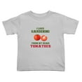 thumbnail image 1 of I Love Gardening from My Head Tomatoes Funny Toddler T Shirts for Boys Girls (Gray, Youth L), 1 of 5