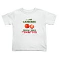 thumbnail image 1 of I Love Gardening from My Head Tomatoes Funny Toddler T Shirts for Boys Girls (White, 2T), 1 of 5