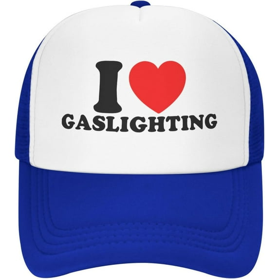I Love Gaslighting Hat Adjustable Mesh Baseball Cap Funny Trucker Hats for Men Women