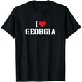 thumbnail image 1 of I Love Georgia - GA - Throwback Design - Classic T-Shirt mens t shirt，black，women，funny，misfits，men，journey，t-shirt, 1 of 4