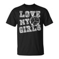 thumbnail image 1 of I Love My Girls Volleyball For Moms Dad & Coaches T-Shirt Supportive Sports Fan Family Team Player Graphic Tee Casual Comfortable Cotton Unisex Athletic Appreciation Apparel, 1 of 3