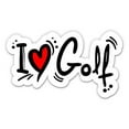 thumbnail image 1 of I Love Golf - 3" Vinyl Sticker - For Car Laptop Water Bottle Phone - Waterproof Decal, 1 of 1