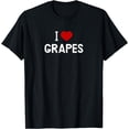 thumbnail image 1 of I Love Grapes Shirt - American Food T-Shirt, 1 of 4