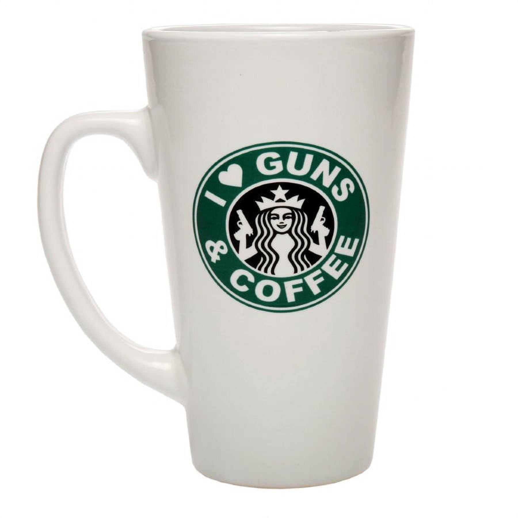 I love guns and coffee starbucks Travel mug