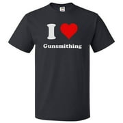 I Love Gunsmithing T shirt I Heart Gunsmithing Tee