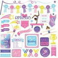 thumbnail image 1 of I Love Gymnastics Stickers 12"X12"-Elements, 1 of 1