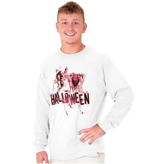 I Love Halloween Spooky Macabre Long Sleeve TShirt Men Women Brisco Brands X