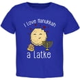 thumbnail image 1 of I Love Hanukkah A Lot Latke Toddler T Shirt Royal 2T, 1 of 1