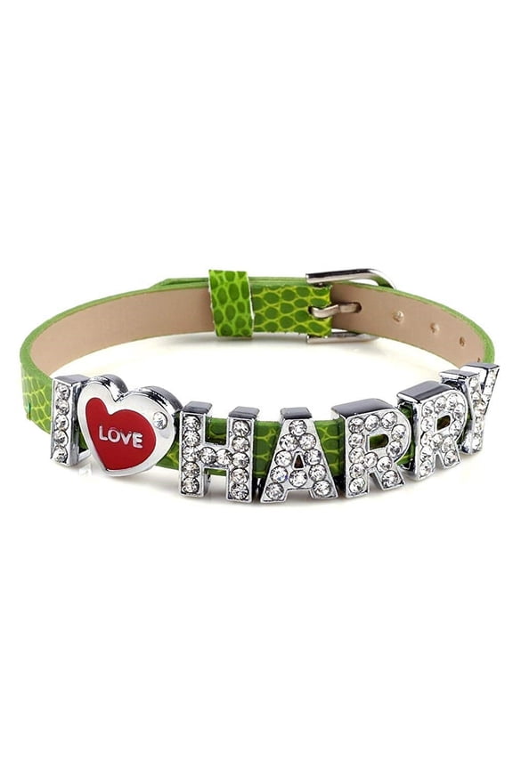 I Love Harry One Direction ID Member bracelet wristband wrist band link chain fashion jewelry