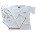 thumbnail image 1 of I Love Health and Hospitals Unisex MEDIUM Off-white Fall Winter Water resistant Scrub Set., 1 of 8